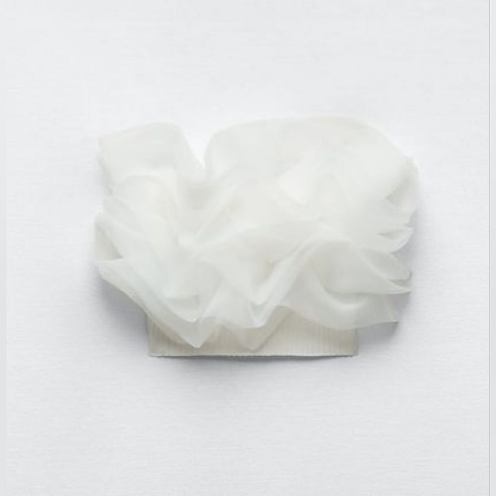 ZARA ORGANZA CROP TOP - Picture 9 of 10